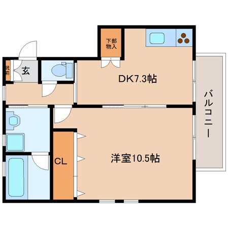 静岡駅 バス13分  小鹿局前下車：停歩2分 1階の物件間取画像